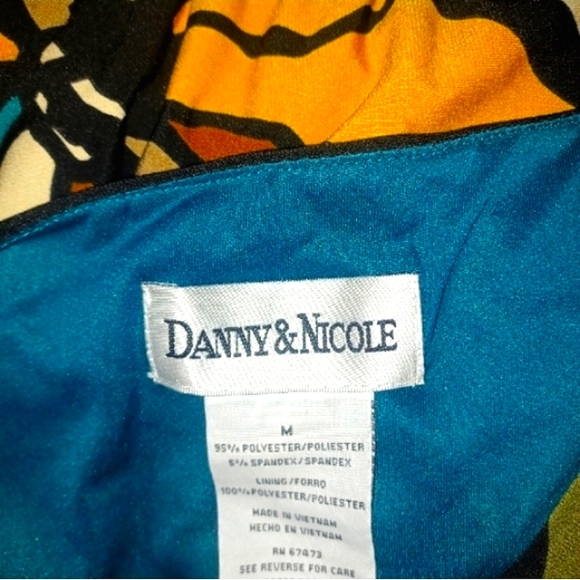 Danny & Nicole Teal Floral Maxi Dress - Picture 5 of 5